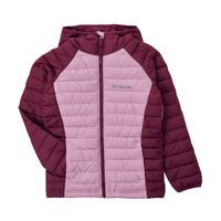 material Girl Duffel coats Columbia POWDER LITE HOODED JACKET Bordeaux / Pink