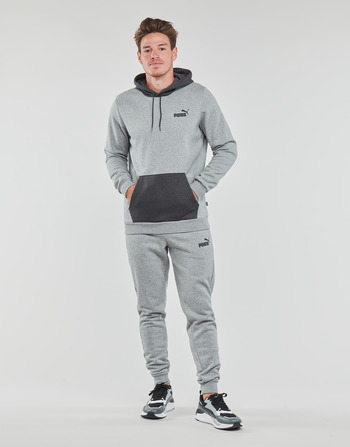 material Men Tracksuits Puma HOODED SWEAT SUIT FL CL Grey