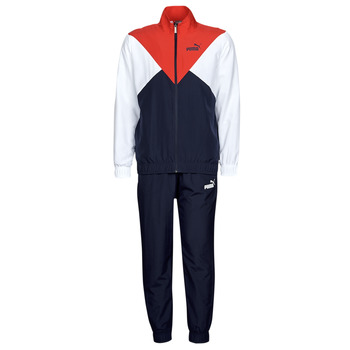 material Men Tracksuits Puma WOVEN SUIT CL Marine / White / Red