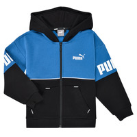 Clothing Boy sweaters Puma PUMPA POWER COLORBLOCK FULL ZIP Blue / Black