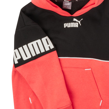 Puma PUMA POWER COLORBLOCK HOODIE Black / Orange