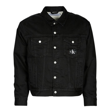Clothing Men Denim jackets Calvin Klein Jeans GENDERLESS PADDED DENIM JACKET Black
