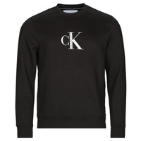 Clothing Men sweaters Calvin Klein Jeans CK INSTITUTIONAL CREW NECK Black