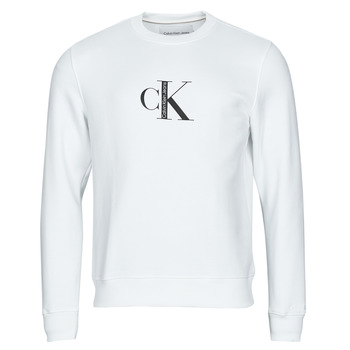 material Men sweaters Calvin Klein Jeans CK INSTITUTIONAL CREW NECK Black