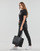 Clothing Women short-sleeved t-shirts Calvin Klein Jeans CORE MONOGRAM REGULAR TEE Black
