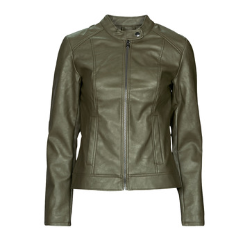 Clothing Women Leather jackets / Imitation le JDY JDYEMILY FAUX LEATHER JACKET OTW Green