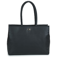 Bags Women Shopper bags Calvin Klein Jeans RE-LOCK SHOPPER W/LAPTOP POUCH Black