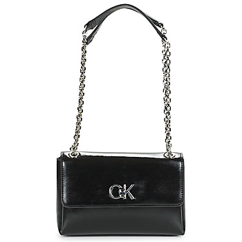 Bags Women Shoulder bags Calvin Klein Jeans RE-LOCK EW CONV CROSSBODY SAFF Black