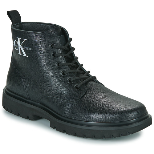 Calvin Klein Jeans LUG MID LACEUP BOOT Black - Free delivery | Spartoo NET  ! - Shoes Mid boots Men USD/$