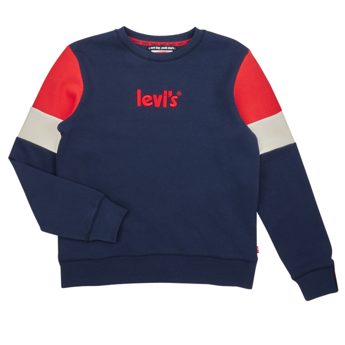 Clothing Boy sweaters Levi's COLORBLOCK CREW Multicolour