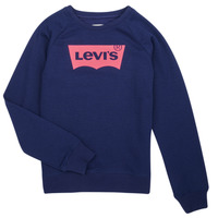 Clothing Girl sweaters Levi's LOGO CREW Marine