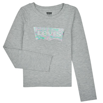 Clothing Girl Long sleeved shirts Levi's LS BATWING TOP Grey