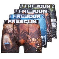 Underwear Men Boxer shorts Freegun ANIMAUX X4 Multicolour