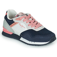 Shoes Girl Low top trainers Pepe jeans LONDON ONE ON G Marine / Pink