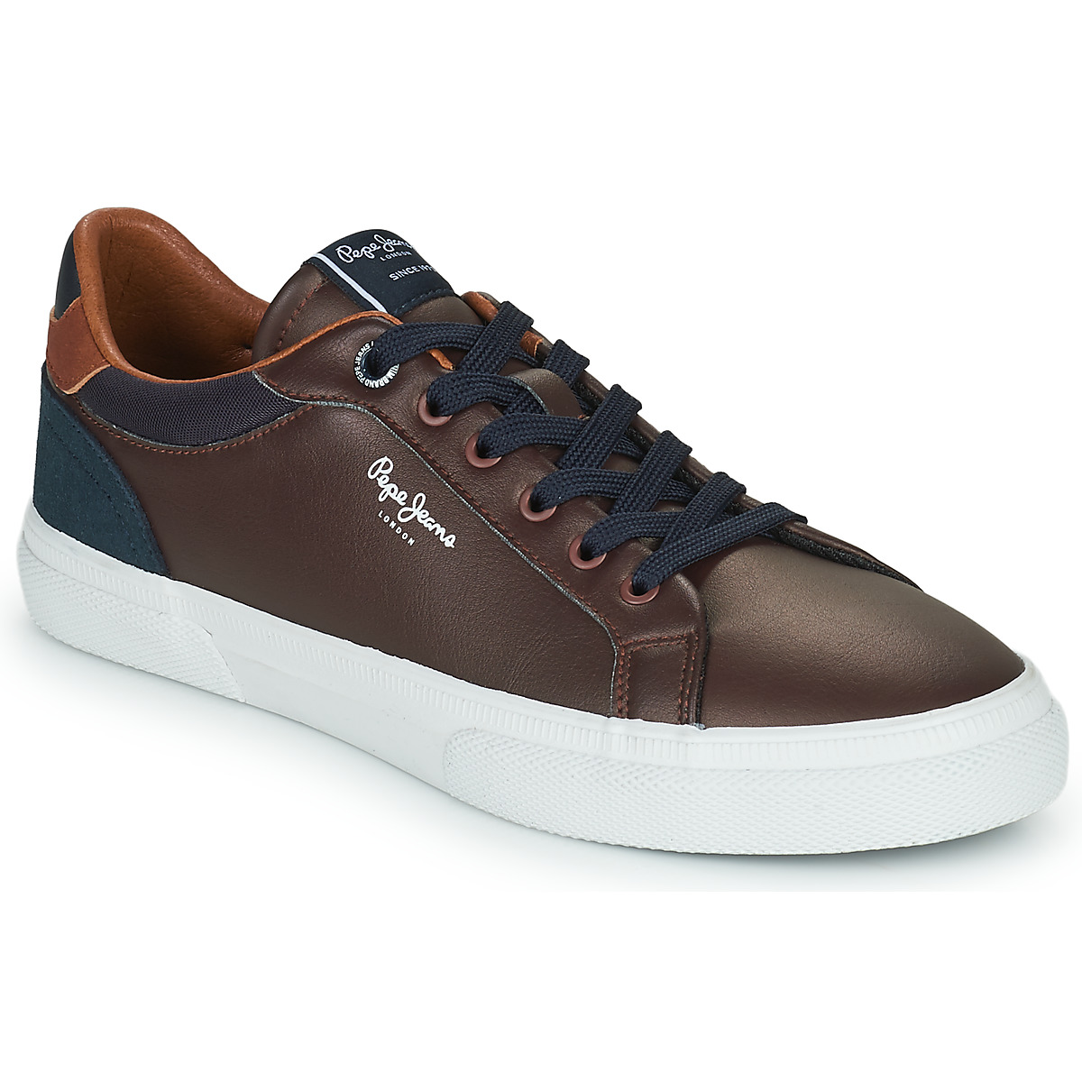 Shoes Men Low top trainers Pepe jeans KENTON COURT Brown