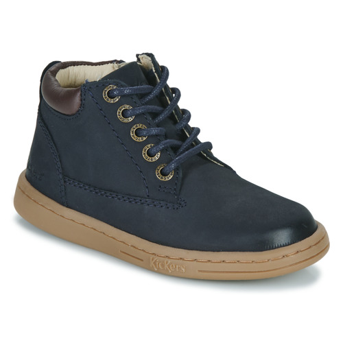Shoes Boy High top trainers Kickers TACKLAND Marine