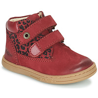 Shoes Girl Mid boots Kickers TACKEASY Bordeaux / Leopard