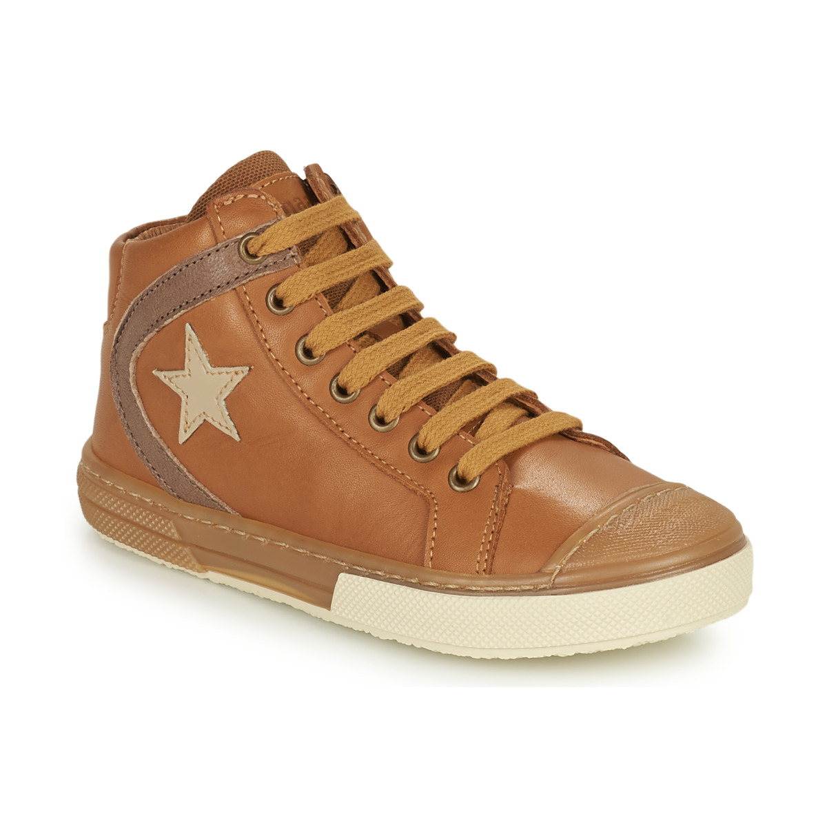 Shoes Boy High top trainers Bisgaard HOLGER Brown