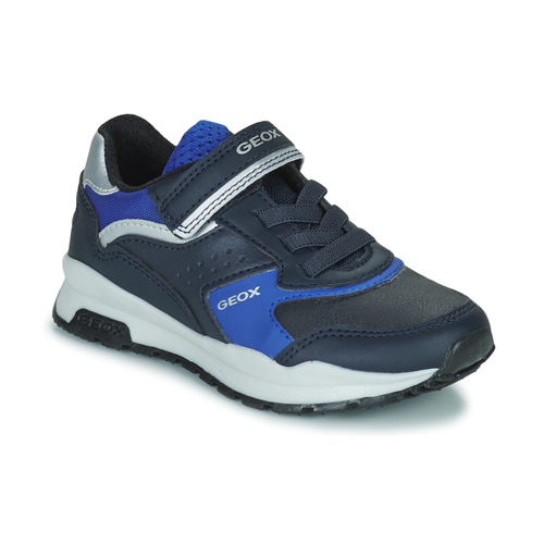 Oar pedal cling Geox J PAVEL Blue - Free delivery | Spartoo NET ! - Shoes Low top trainers  Child USD/$43.20