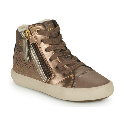 Father wine Props Geox J GISLI GIRL Gold - Free delivery | Spartoo NET ! - Shoes High top  trainers Child USD/$52.00
