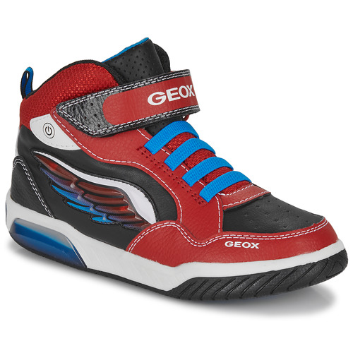 Geox J INEK BOY D - / trainers top Child - Free Shoes NET Blue | ! Spartoo delivery Red High