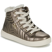Shoes Girl High top trainers Geox J KATHE GIRL D Gold