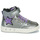 Shoes Girl High top trainers Geox J SKYLIN GIRL A Silver / Violet