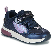 Shoes Girl Low top trainers Geox J SPACECLUB GIRL B Violet