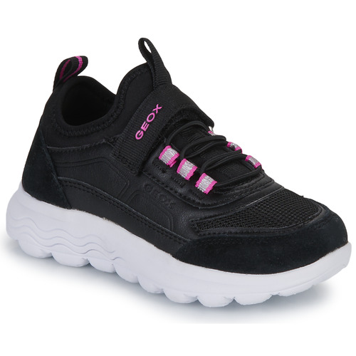 Shoes Girl Low top trainers Geox J SPHERICA GIRL A Black