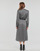 Clothing Women Long Dresses MICHAEL Michael Kors MK LOGO TIE MIDI DRS Black / Beige