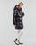 Clothing Women Duffel coats MICHAEL Michael Kors HORIZONTAL QUILTED DOWN COAT WITH  ATTACHED HOOD Black