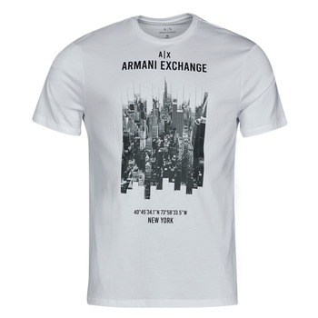 material Men short-sleeved t-shirts Armani Exchange 6LZTFG-ZJBVZ White