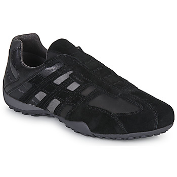 Shoes Men Low top trainers Geox UOMO SNAKE L Black