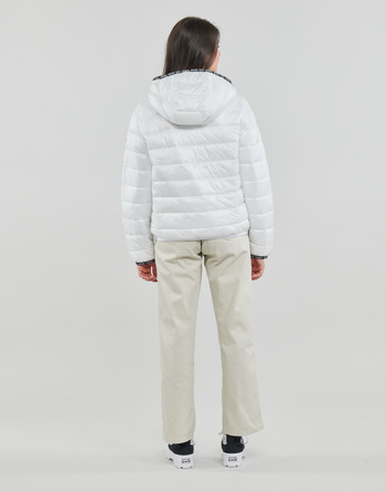 Tommy Jeans TJW QUILTED TAPE HOODED JACKET White