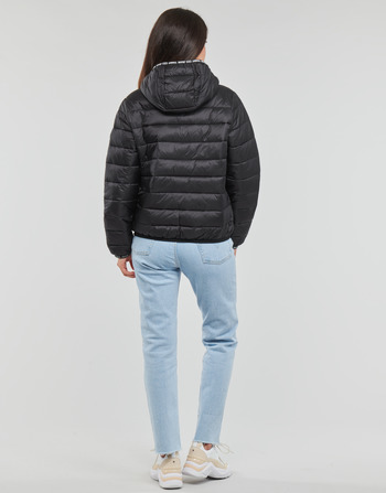 Tommy Jeans TJW QUILTED TAPE HOODED JACKET Black