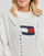Clothing Women jumpers Tommy Jeans TJW OVRSZD FLAG STITCH SWEATER White