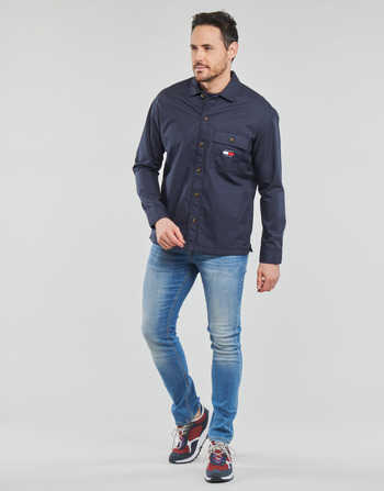 Tommy Jeans TJM CLASSIC SOLID OVERSHIRT Marine