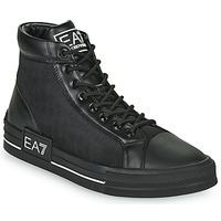 Shoes Men High top trainers Emporio Armani EA7 JACQUARD SNEAKER Black