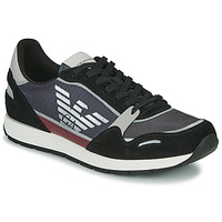 Shoes Men Low top trainers Emporio Armani ANIMA Black / Grey