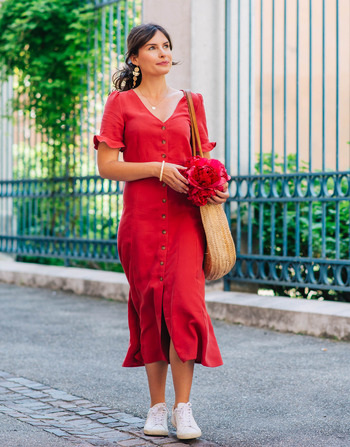 material Women Long Dresses Céleste SOPHIE Red