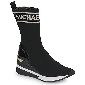 Shoes Women High top trainers MICHAEL Michael Kors SKYLER TALL BOOTIE Black / Gold