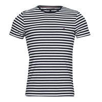 material Men short-sleeved t-shirts Tommy Hilfiger STRETCH SLIM FIT TEE Marine / White