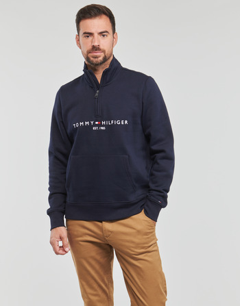 Clothing Men sweaters Tommy Hilfiger TOMMY LOGO MOCKNECK Marine