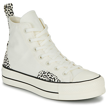 Shoes Women High top trainers Converse Chuck Taylor All Star Lift Animalier White / Black