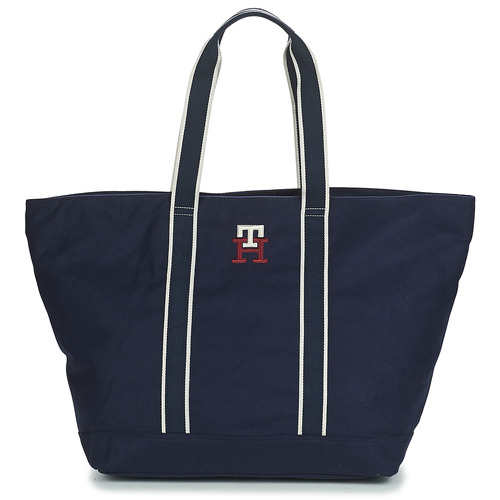 Tommy Hilfiger NEW OVERSIZED TOTE Marine / Logo / Th - Free delivery | Spartoo NET ! - Bags Shopper bags USD/$158.40