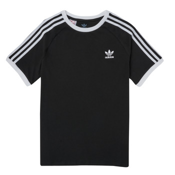 material Children short-sleeved t-shirts adidas Originals 3STRIPES TEE Black
