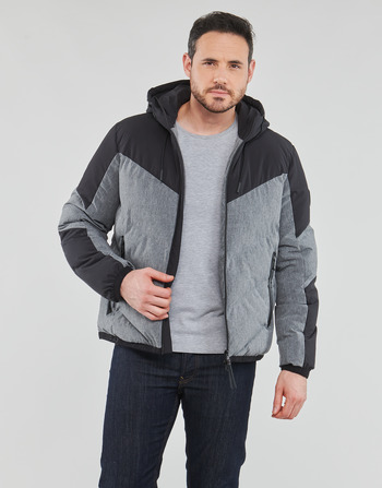 Clothing Men Duffel coats Emporio Armani EA7 6LPB21 Black / Grey