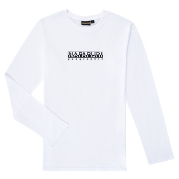 material Boy Long sleeved shirts Napapijri S-BOX LS White