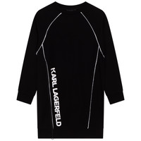 Clothing Girl Short Dresses Karl Lagerfeld Z12225-09B Black