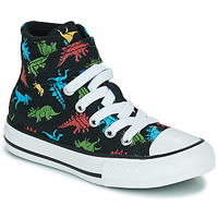 Shoes Children High top trainers Converse Chuck Taylor All Star 1V Dinosaurs Hi Black / Multicolour